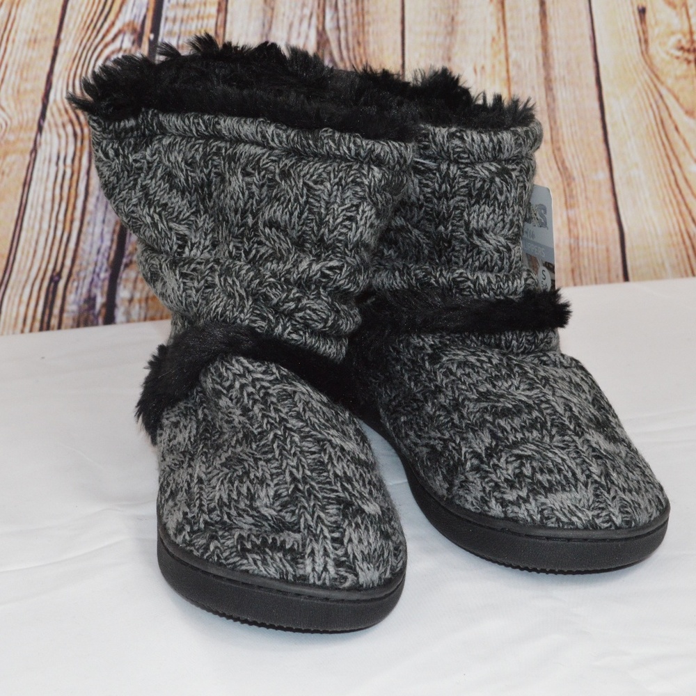 Muk Luks Womens Henley Womens Bootie Slippers